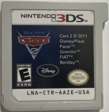 Disney Pixar Cars 2 cartridge for Nintendo 3DS (3DS) racing video game