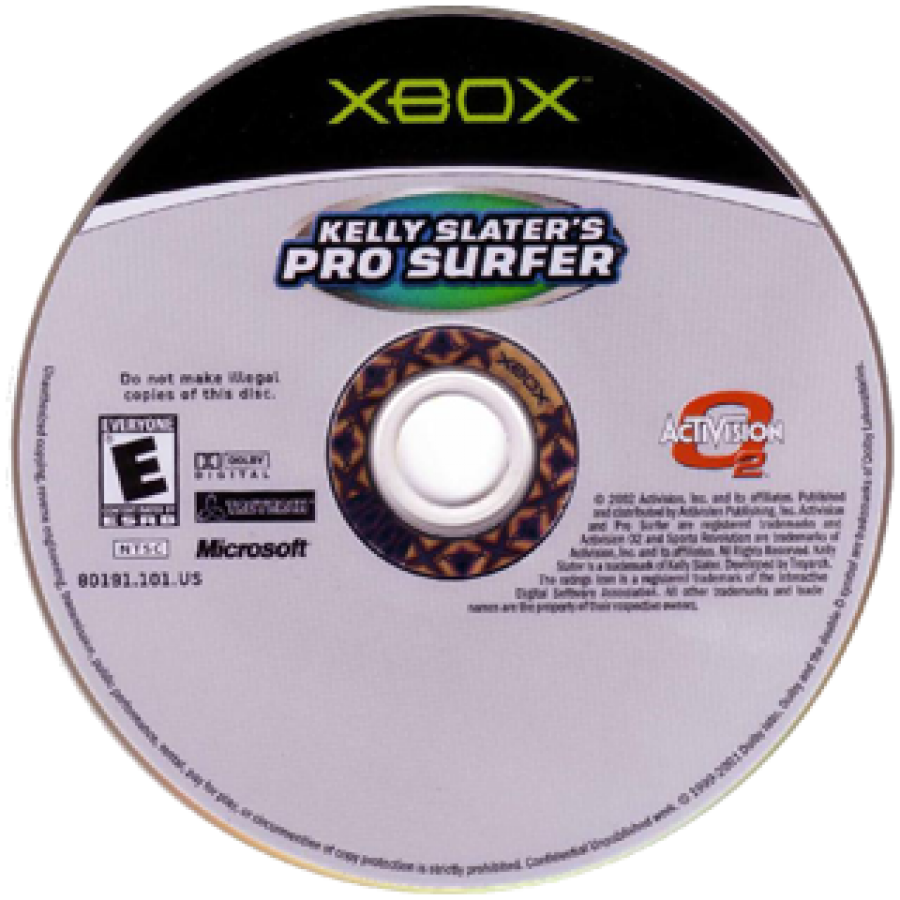 Kelly Slater's Pro Surfer disc for Xbox (XBOX) video game