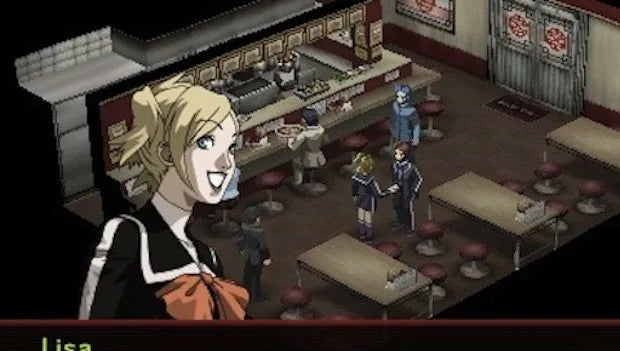 Persona 2 Innocent Sin UMD for the PlayStation Portable featuring turn based RPG gameplay with demon negotiation character driven storytelling and supernatural mystery in a modern Japanese city setting gameplay