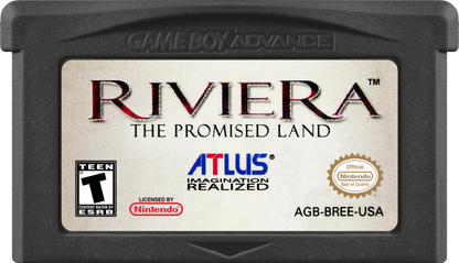 Riviera: The Promised Land game cartridge for Game Boy Advance (GBA) video game