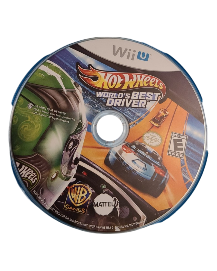 Hot Wheels: World's Best Driver disc cover art for Nintendo Wii U (Wii U) video game.