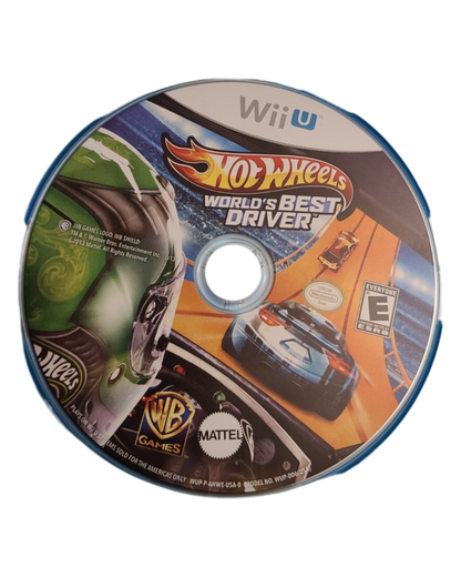 Hot Wheels: World's Best Driver disc cover art for Nintendo Wii U (Wii U) video game.