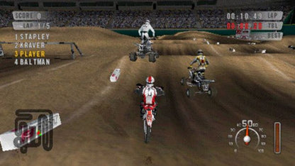 MX vs ATV: On the Edge gameplay for PlayStation Portable (PSP) off-road racing game