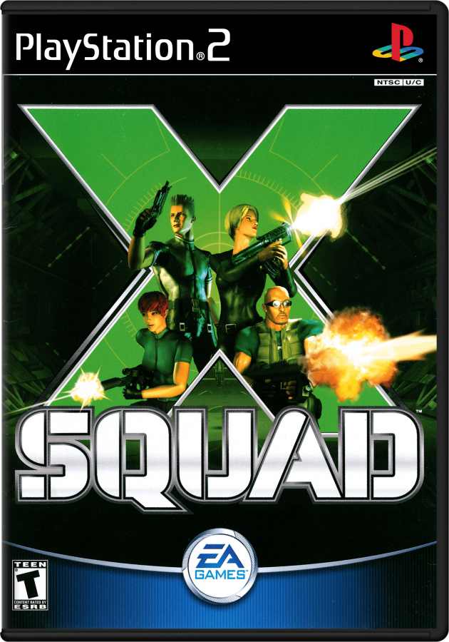 X-Squad – PlayStation 2 (PS2) video game cover image, tactical shooter.