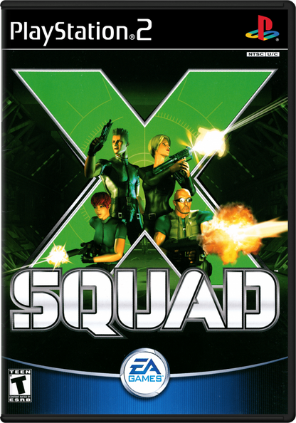 X-Squad – PlayStation 2 (PS2) video game cover image, tactical shooter.