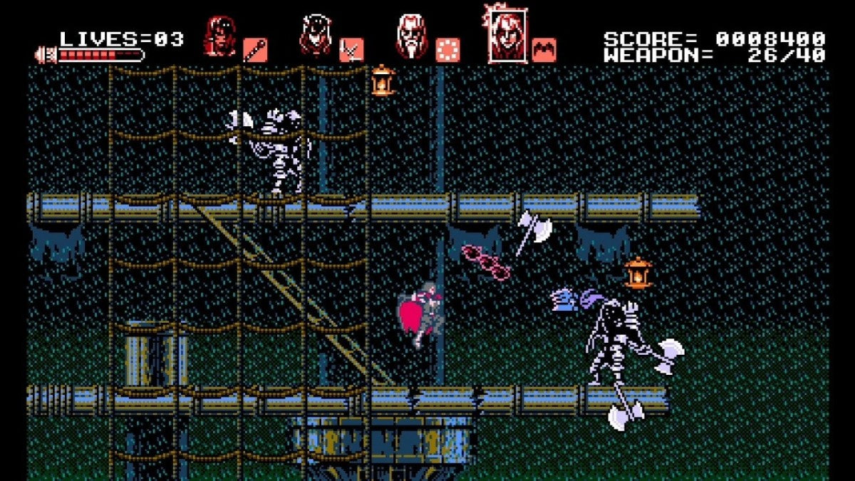 Bloodstained Curse of the Moon Limited Run 31 gameplay image for Nintendo Switch NS video game