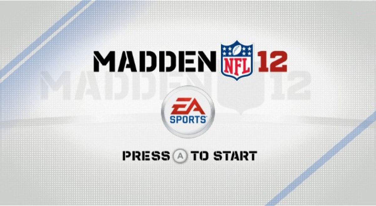 Madden NFL 12 – Nintendo Wii (Wii) American football sports simulation video game title screen