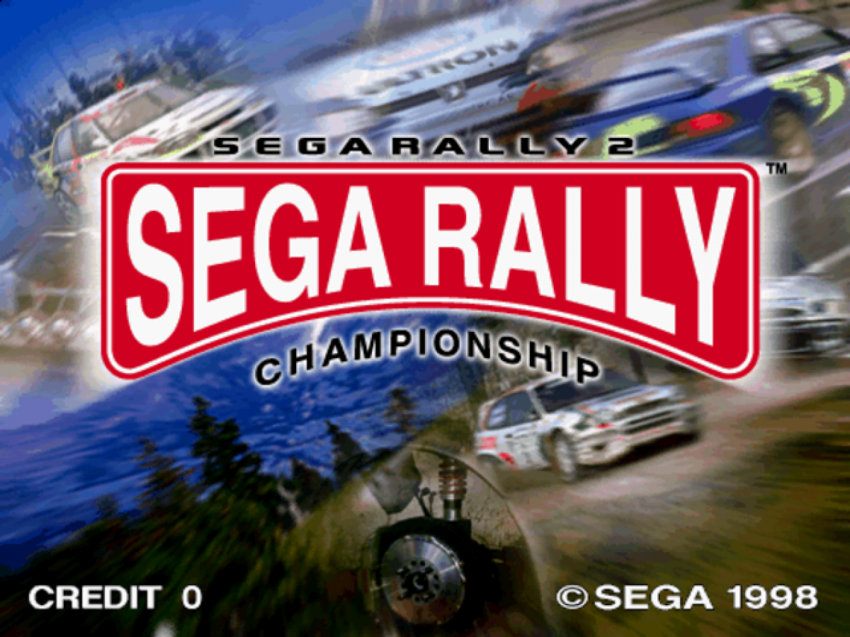 Sega Rally 2: Sega Rally Championship – title screen for Sega Dreamcast (DC) video game