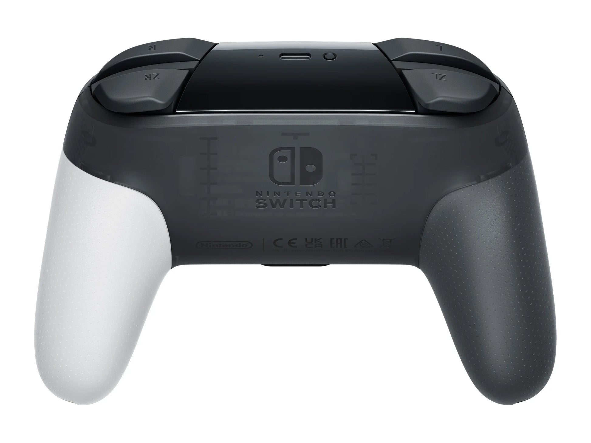 Back view of Legend of Zelda Tears of the Kingdom Nintendo Switch Pro Controller