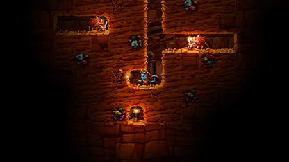 SteamWorld Dig 2 Nintendo Switch inspired design featuring action platform mining adventure aesthetic underground exploration treasure hunting upgrades and abilities handcrafted steampunk world challenging puzzles metroidvania progression and charming robotic hero gameplay presentation gameplay