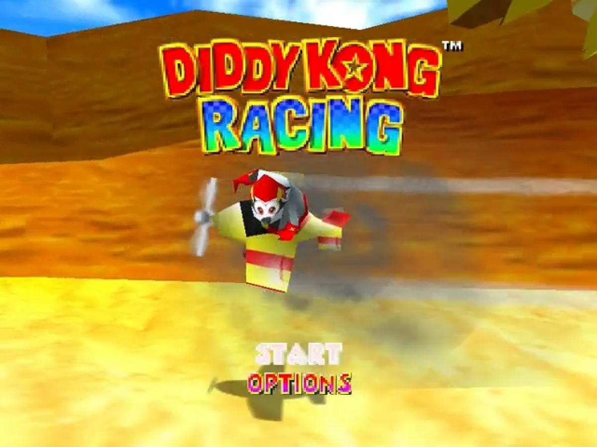 Diddy Kong Racing Title Screen for Nintendo 64 (N64) video game