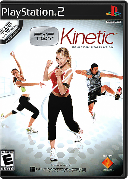 EyeToy: Kinetic cover art for PlayStation 2 (PS2) motion-controlled fitness training video game