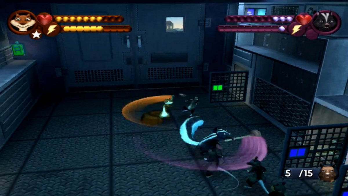 Over the Hedge for GameCube featuring family friendly action adventure gameplay based on the animated movie gameplay screenshot