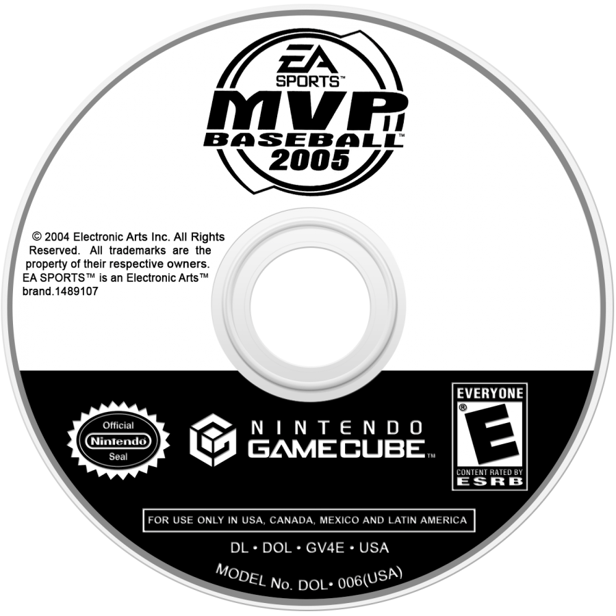 MVP Baseball 2005 disc for GameCube (GC) sports baseball video game