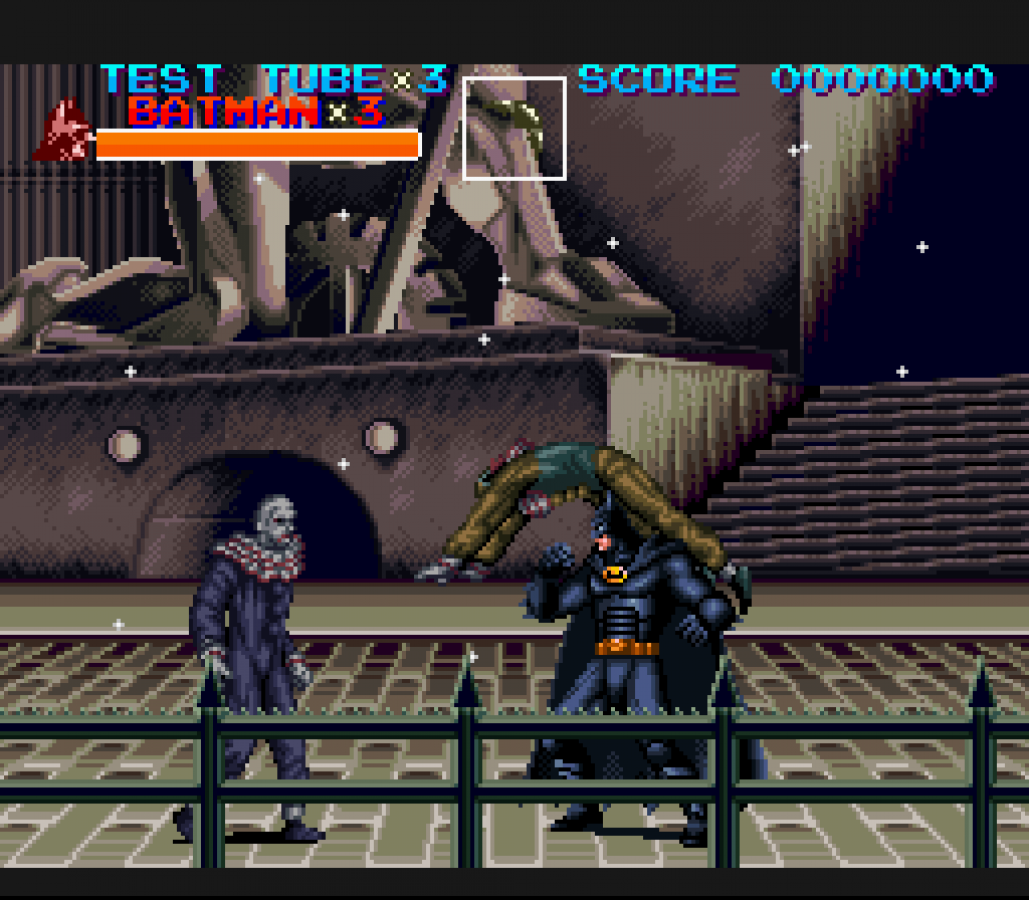 Batman Returns gameplay for Super Nintendo Entertainment System (SNES) retro video game