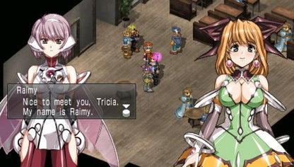 Growlanser Wayfarer of Time PSP inspired design featuring fantasy tactical role playing adventure aesthetic real time strategy combat branching story paths memorable characters magical kingdoms deep character relationships anime inspired artwork and immersive RPG gameplay presentation gameplay
