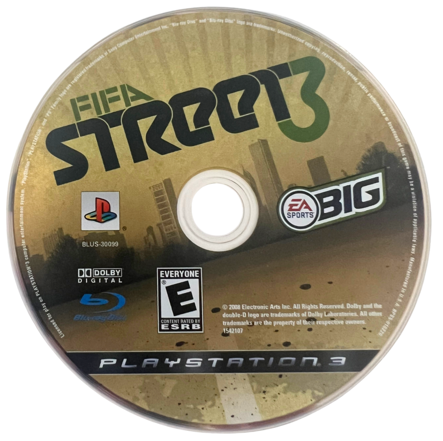 FIFA Street 3 retro PlayStation 3 video game FIFA Street soccer sports arcade football trick moves multiplayer competitive gameplay console title PlayStation 3 release disc