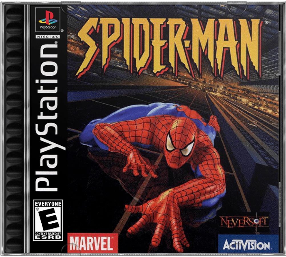 Spider-Man cover art for PlayStation 1 (PS1) video game