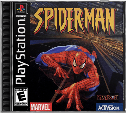 Spider-Man cover art for PlayStation 1 (PS1) action-adventure video game