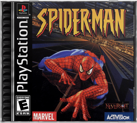 Spider-Man cover art for PlayStation 1 (PS1) video game