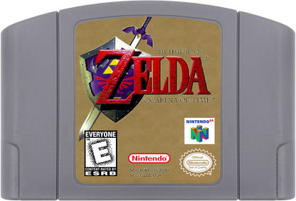The Legend of Zelda Ocarina of Time cartridge for Nintendo 64 (N64) video game