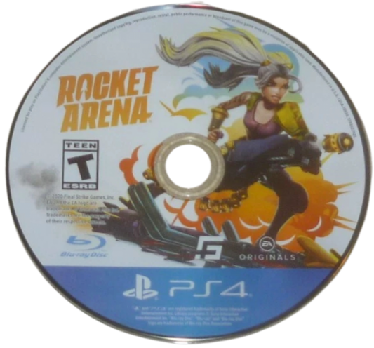 Rocket Arena – PlayStation 4 (PS4) video game disc, team-based third-person shooter