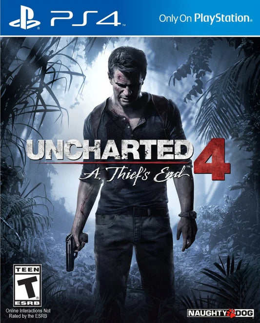 Uncharted 4: A Thief's End cover art for PlayStation 4 (PS4) video game