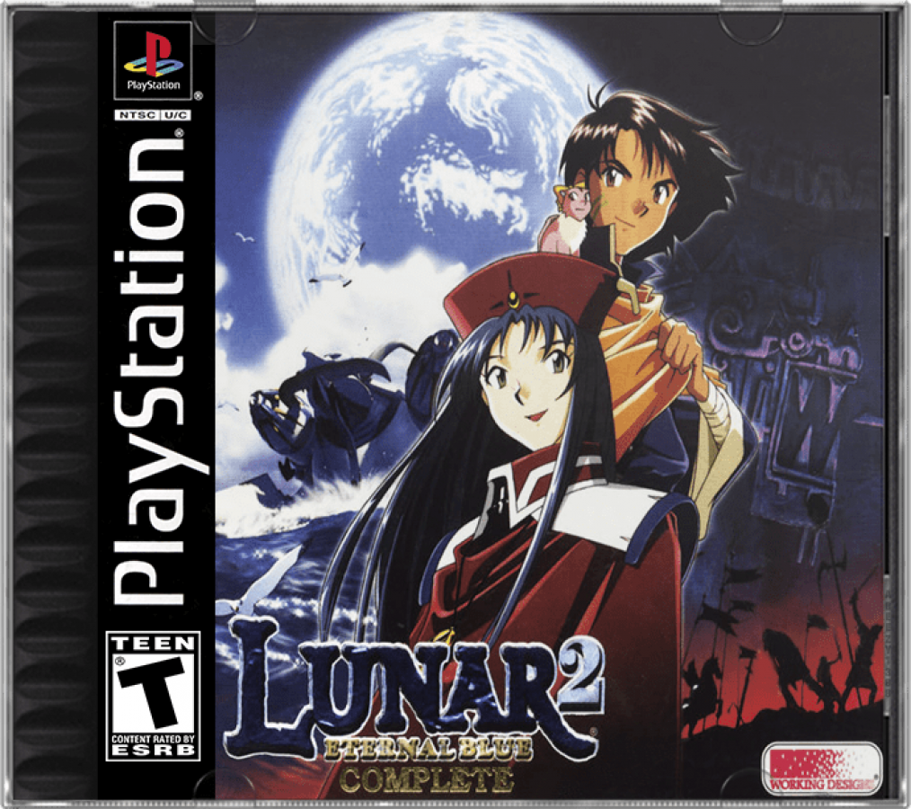 Lunar 2 Eternal Blue Complete cover art for PlayStation 1 PS video game