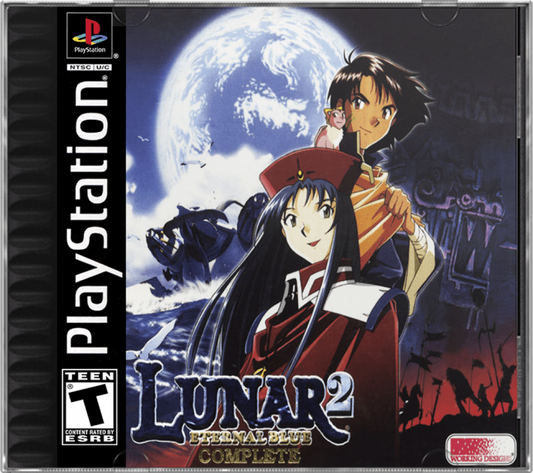 Lunar 2 Eternal Blue Complete cover art for PlayStation 1 PS video game