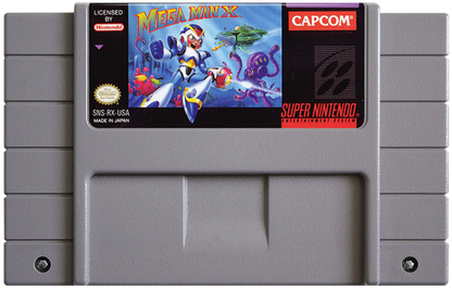 Mega Man X cartridge for Super Nintendo Entertainment System (SNES) retro video game
