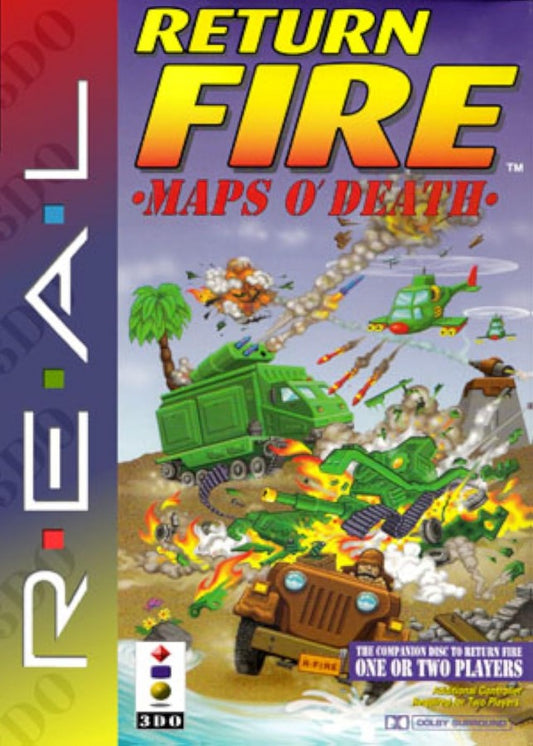 Return Fire: Maps O' Death [Long Box]– Panasonic 3DO (3DO) cover art for video game