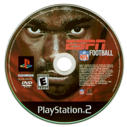 ESPN NFL Football disc for PlayStation 2 (PS2) American football sports simulation video game