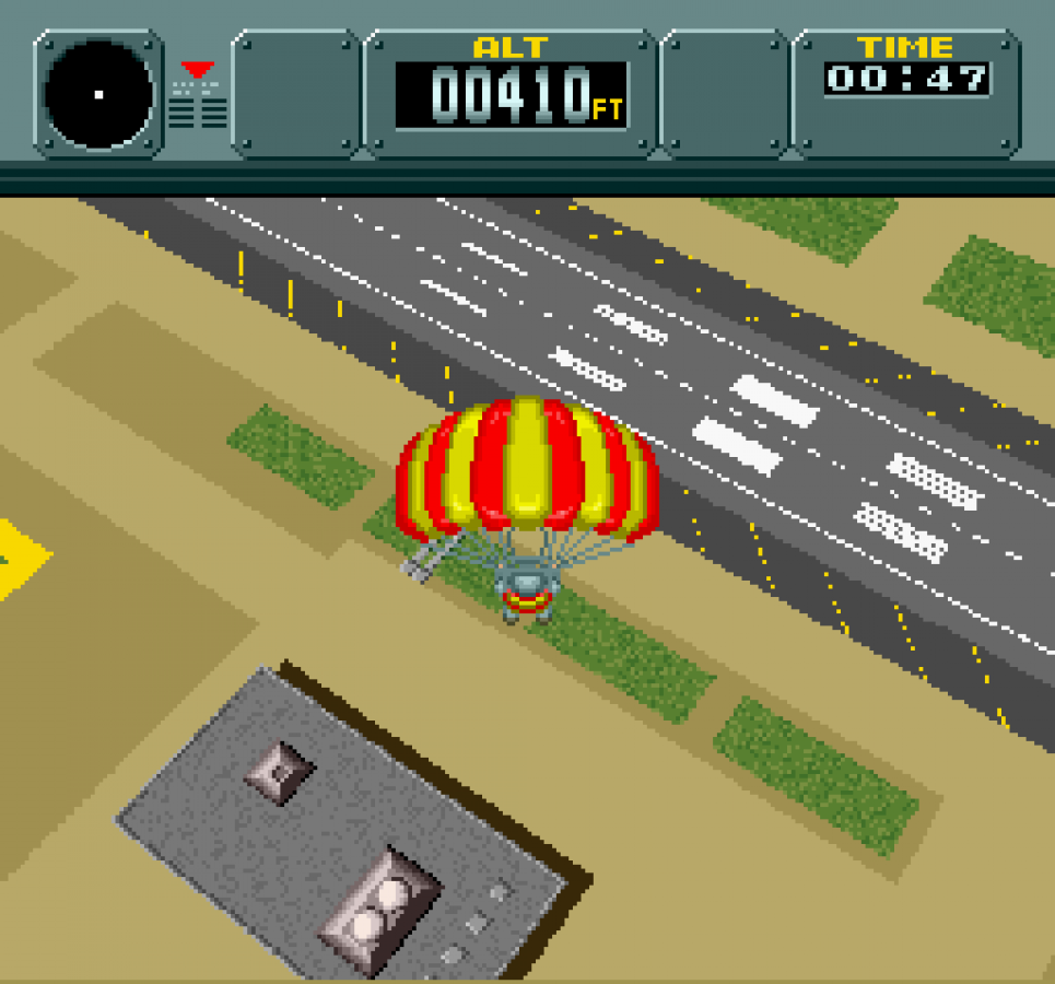 Pilotwings – Super Nintendo Entertainment System (SNES) gameplay art 