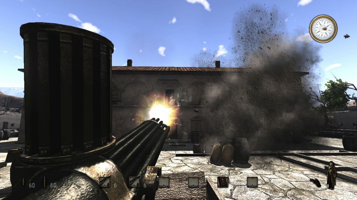 Call of Juarez Xbox 360 game featuring Wild West first person shooter action dual character campaign storyline intense gunfights historical western setting and multiplayer modes by Ubisoft gameplay