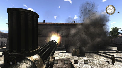 Call of Juarez Xbox 360 game featuring Wild West first person shooter action dual character campaign storyline intense gunfights historical western setting and multiplayer modes by Ubisoft gameplay