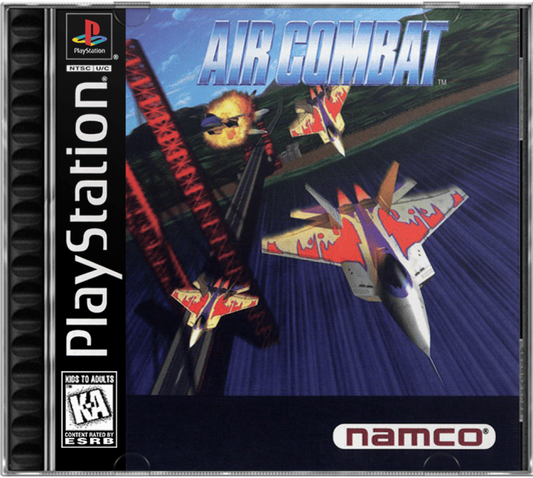 Air Combat cover art for PlayStation 1 (PS1) video game 