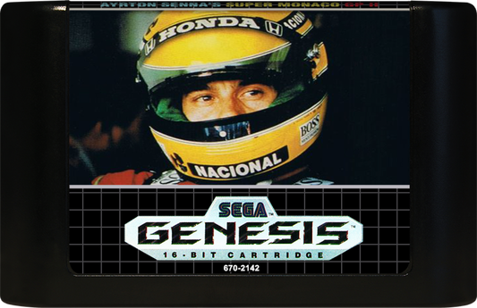 Super Monaco GP II Sega Genesis retro video game racing simulation cartridge (1992)