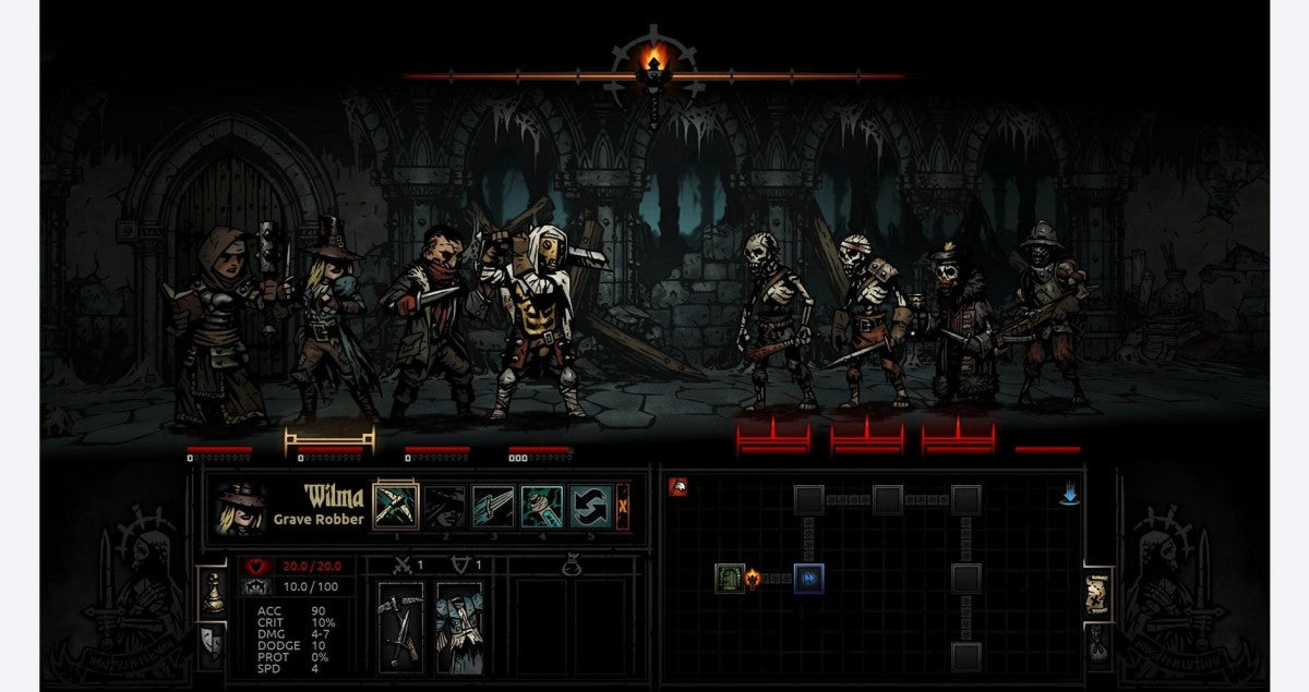 Darkest Dungeon gameplay for Nintendo Switch (NS) video game