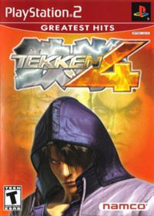 Tekken 4 Greatest Hits PlayStation 2 PS2 for retro video game enthusiasts featuring classic 3D fighting gameplay iconic Tekken characters intense martial arts battles interactive environments powerful combos arcade action and collectible gaming appeal front