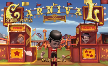Carnival Games title screen art for Nintendo Wii (Wii) video game