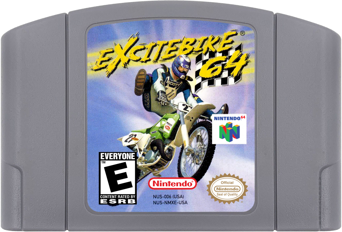 Excitebike 64 cartridge for Nintendo 64 (N64) video game