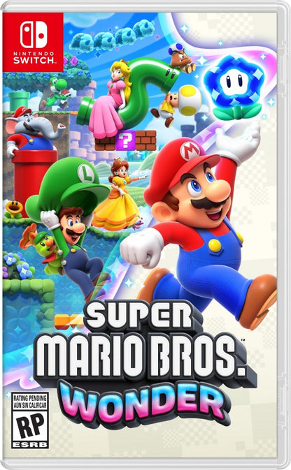 Super Mario Bros Wonder cover art for Nintendo Switch NS video game