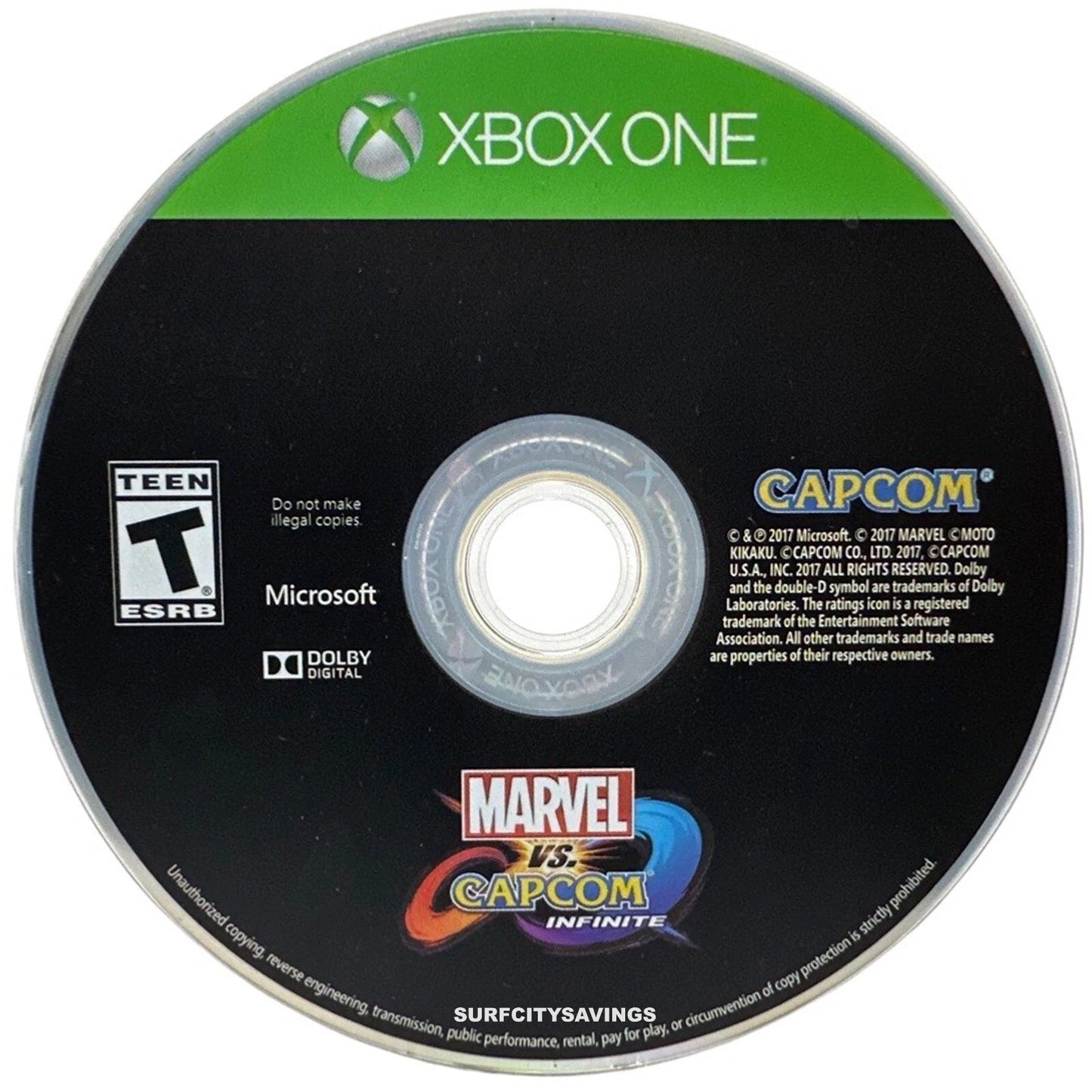 Marvel vs Capcom Infinite Xbox One fast-paced tag-team fighting game with Marvel and Capcom characters and cinematic story battles disc