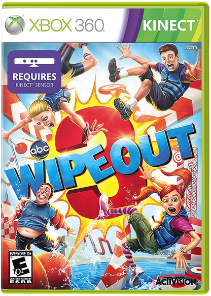Wipeout 3 cover art for Xbox 360 (X360) motion-controlled obstacle course party video game