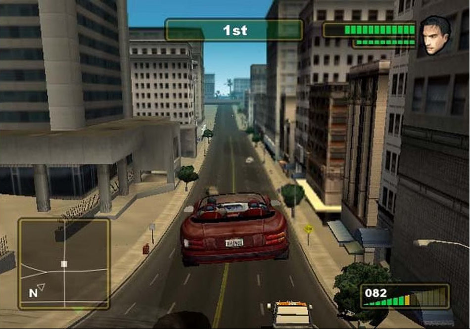 True Crime Streets of LA Xbox open-world action video game predecessor to Sleeping Dogs Los Angeles setting police detective Nick Kang branching morality system good cop bad cop choices driving shooting hand-to-hand combat licensed hip-hop soundtrack gang territories investigative missions Activision sandbox crime thriller gameplay screenshot