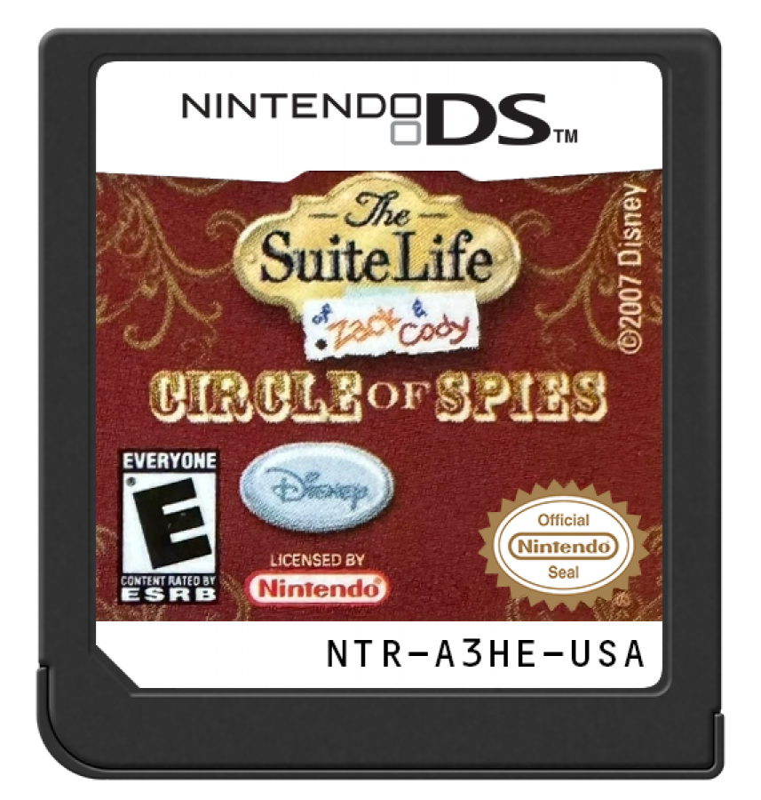 The Suite Life of Zack and Cody: Circle of Spies cartridge for Nintendo DS (DS) action adventure video game