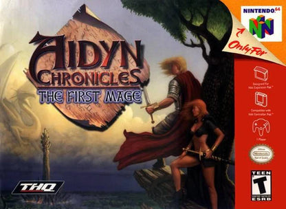 Aidyn Chronicles [Gray Cart][Game Only] – Nintendo 64 (N64) cover art for video game for N64