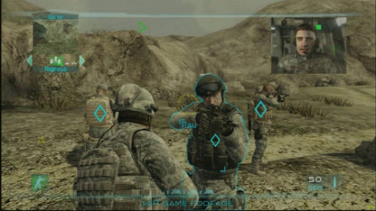 Ghost Recon Trilogy Xbox 360 inspired design featuring tactical military shooter aesthetic elite special forces combat realistic modern warfare stealth operations squad based missions Tom Clancy action gameplay cinematic battlefield atmosphere nostalgic HD era presentation gameplay