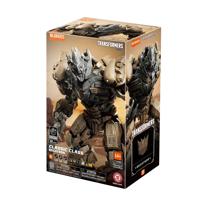Blokees Transformers Classic Class 22 Megatron – collectible buildable figure from Transformers: Dark of the Moon featuring Megatron with detailed character packaging