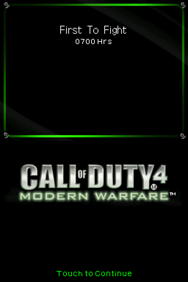 Call of Duty 4 Modern Warfare gameplay for Nintendo DS (DS) video game